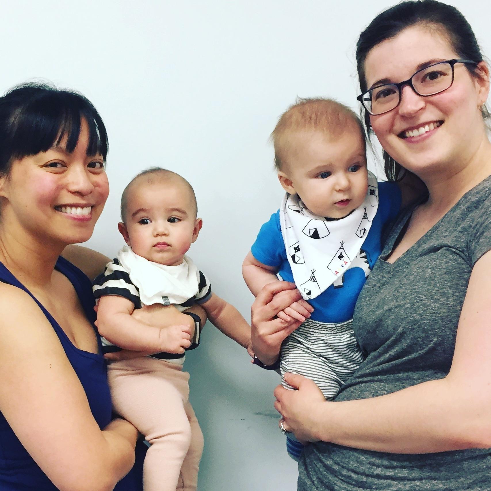 Postnatal sampler- two moms and babies